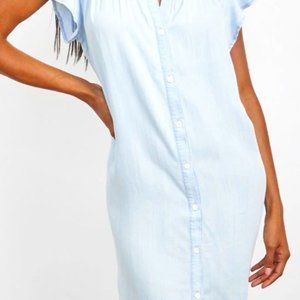 Rails Kat Mini Dress Light Blue Medium